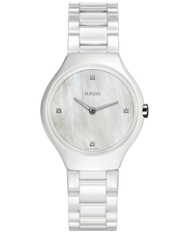 Часы Rado True Thinline R27958902 — женские, перламутровый