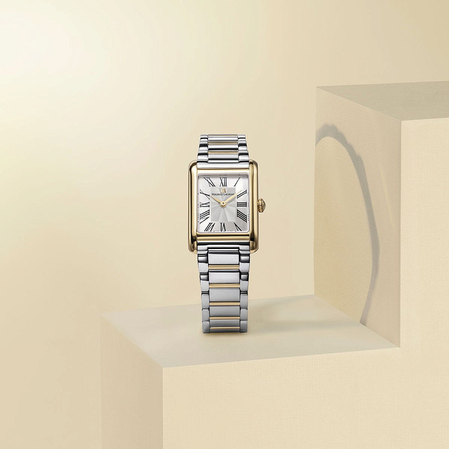 Часы Maurice Lacroix Fiaba Square FA1205-PVY02-110-A — женские, нержавеющая сталь с pvd-покрытием