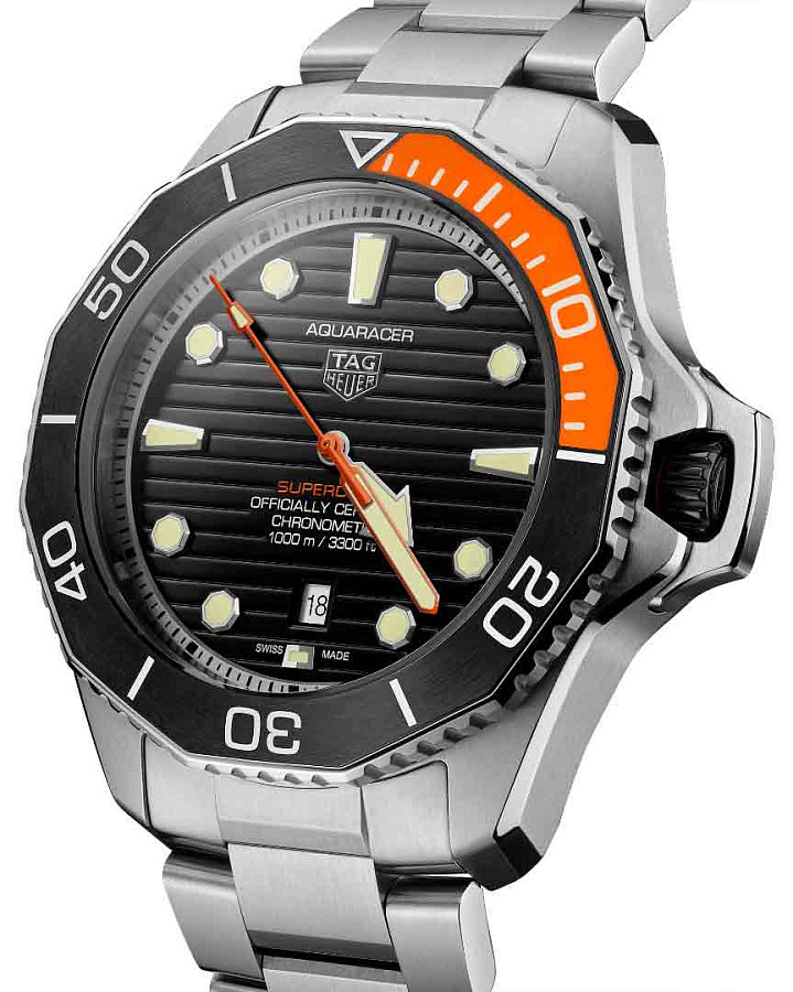Часы TAG Heuer Aquaracer Professional 1000 Superdiver Date WBP5A8A.BF0619 — титановый, мужские