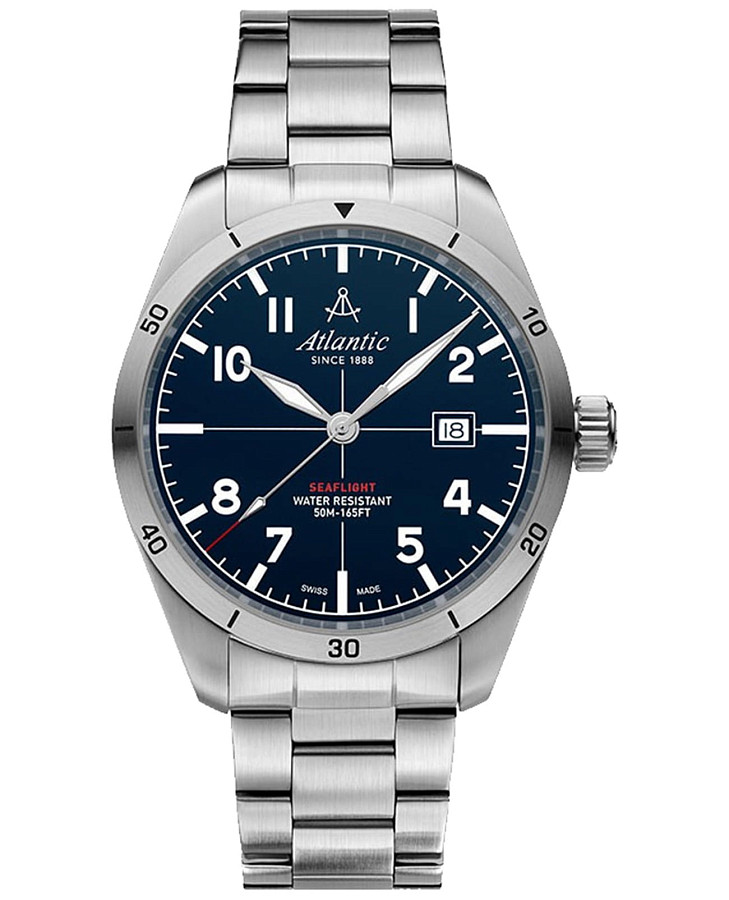 Часы Atlantic Seaflight 70356.41.55 — мужские, синий