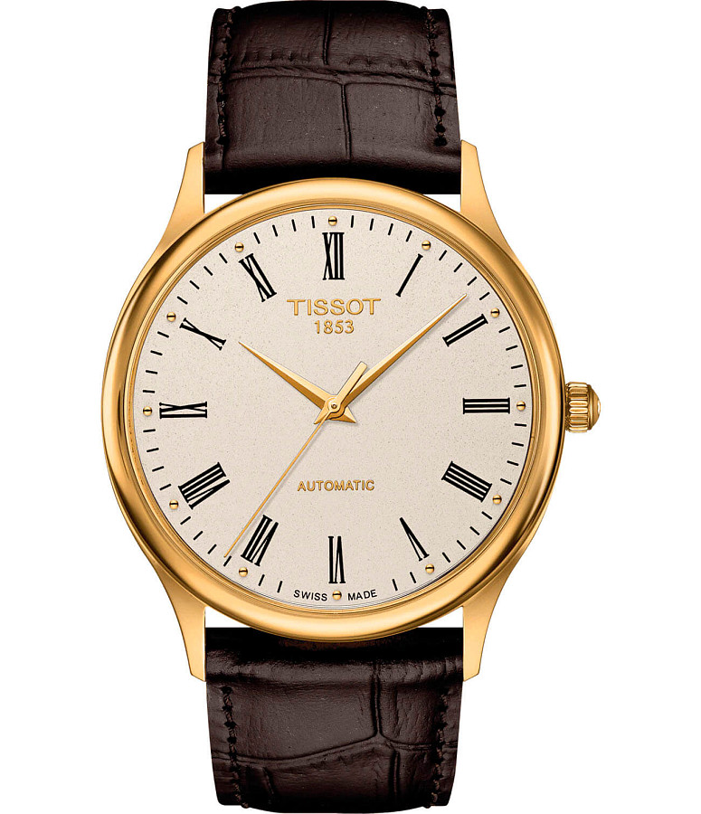 Часы Tissot Excellence Automatic 18K Gold T926.407.16.263.00 — мужские, шампань