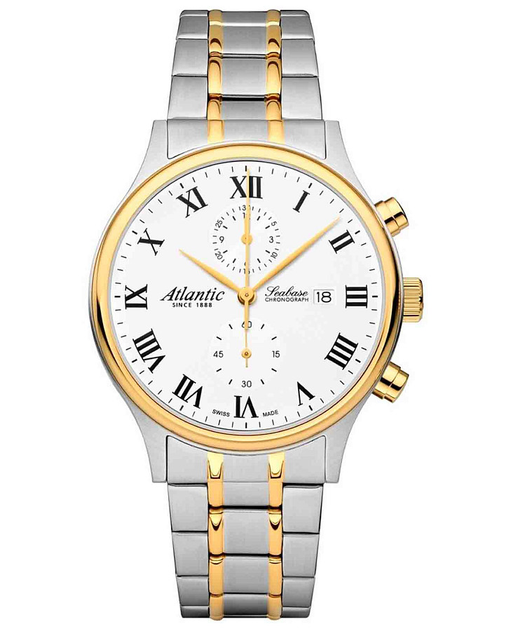 Часы Atlantic Seabase 64457.43.18G — мужские, белый