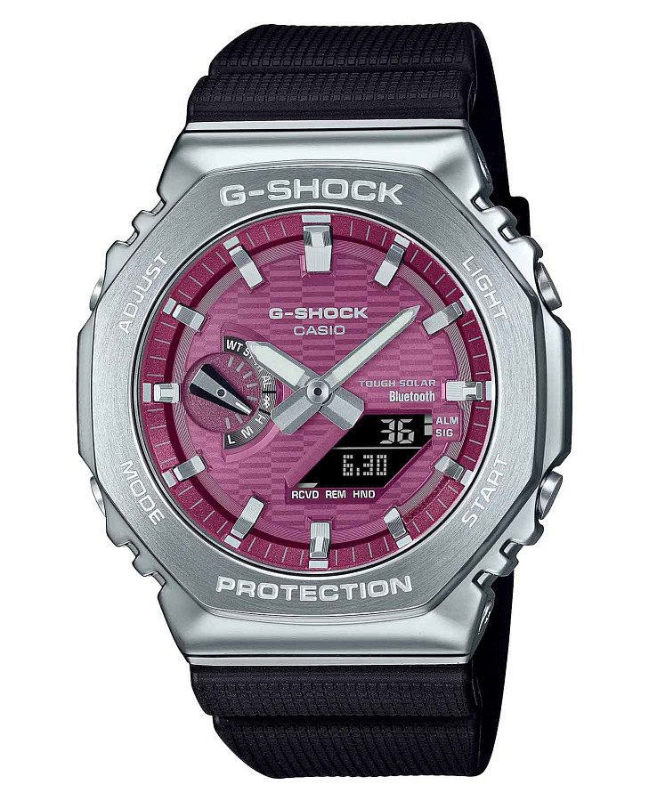 Часы Casio G-Shock GBM-2100A-4B — мужские, бордовый