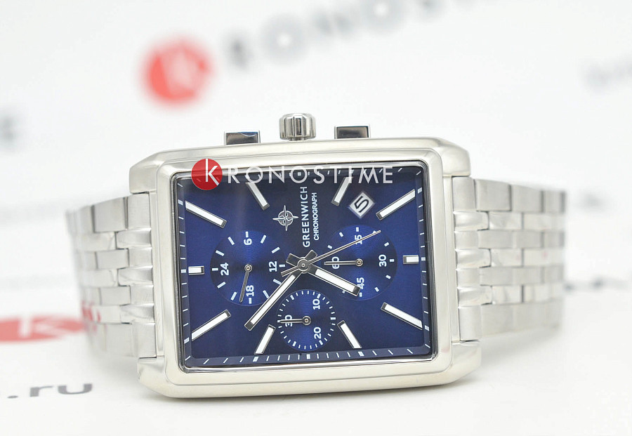 Часы Greenwich Galeon Chrono GW 553.10.16 — кварцевые, металл сталь