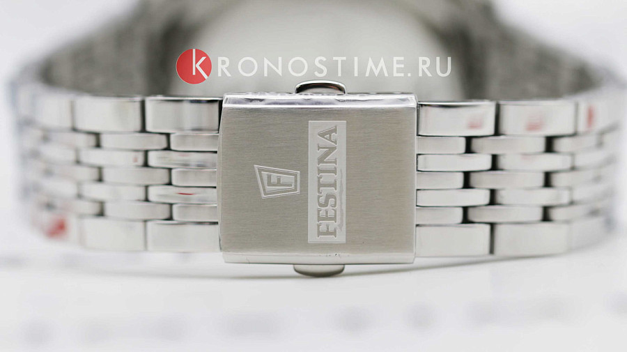 Часы Festina Timeless Chrono F20285/4 — черный, сталь металл