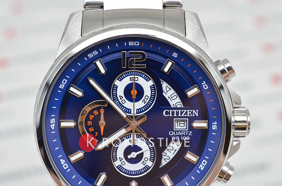 Часы Citizen Chronograph AN3690-56L — металл сталь, Япония