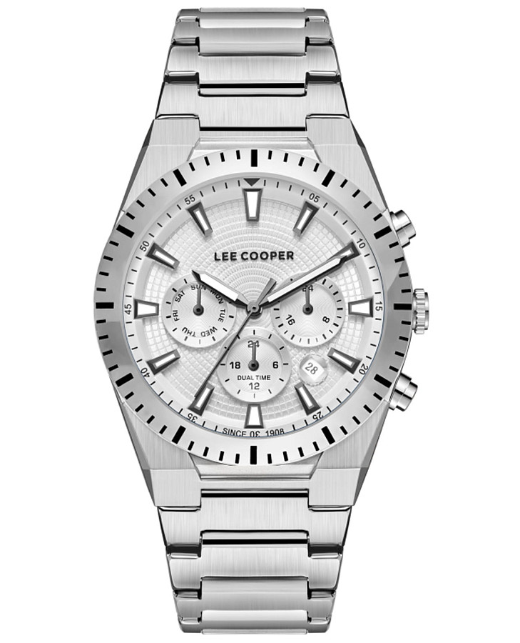 Часы Lee Cooper LC08100.330 — мужские, серебристый
