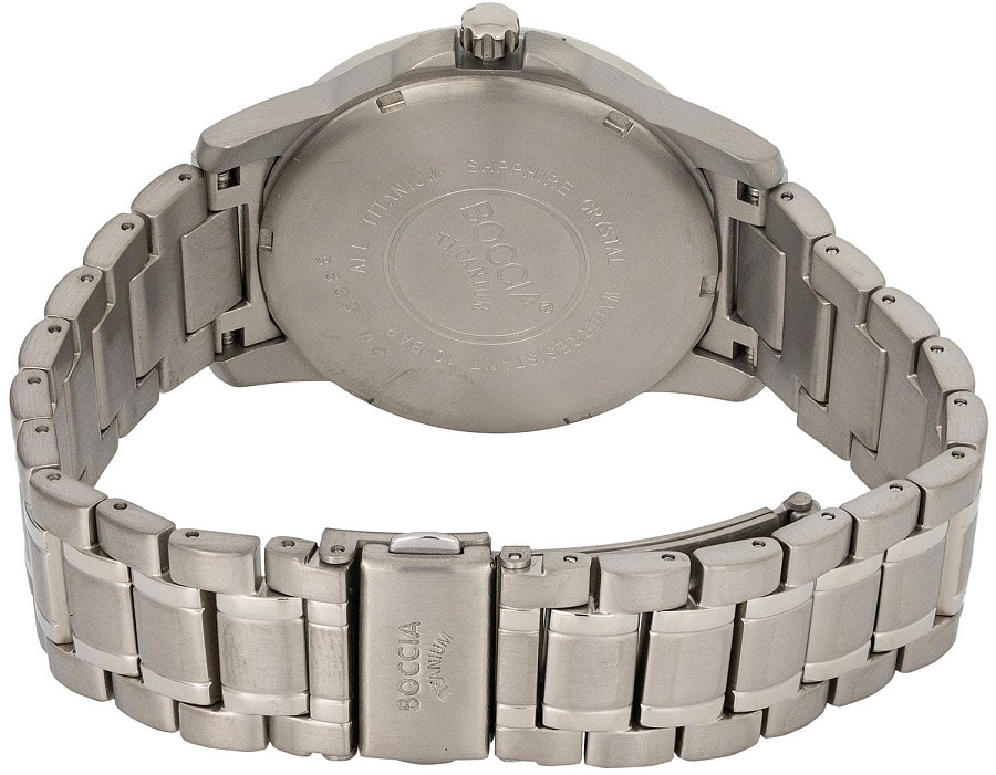 Часы Boccia Titanium Circle-Oval 3633-04 — кварцевые, титан