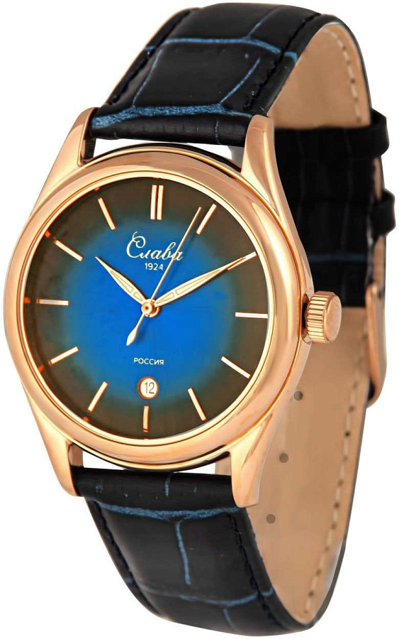 Часы Слава Сенат 2493521/300-2115 — кварцевые, металл сталь