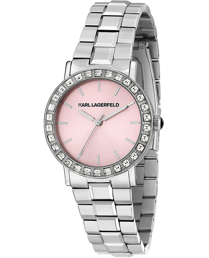 Часы Karl Lagerfeld Crystals R0553100512 — женские, розовый