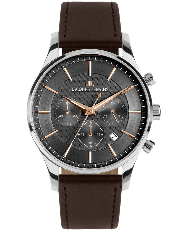 Часы Jacques Lemans Classic 1-2228D — мужские, серый
