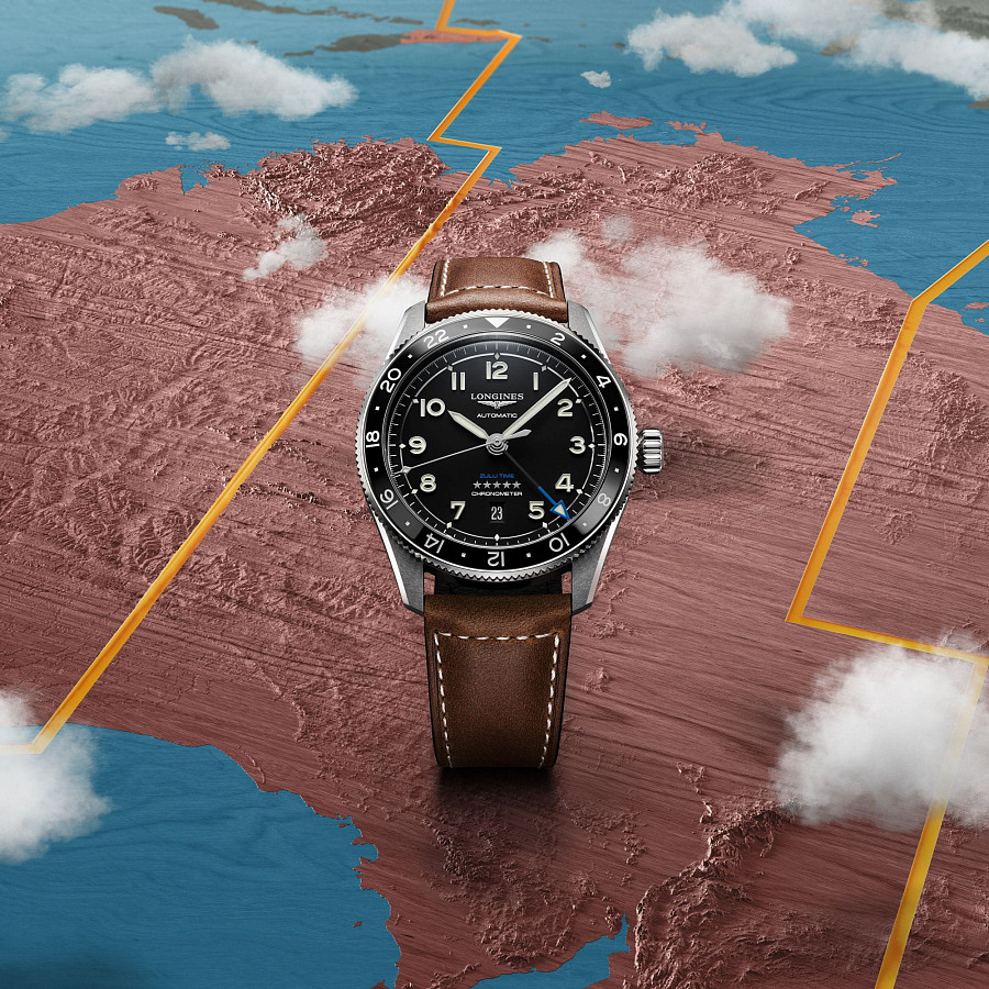 Часы Longines Spirit L3.812.4.53.2 — мужские, коричневый