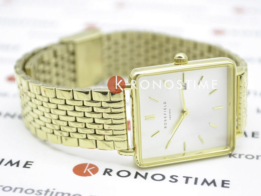 Часы Rosefield The Boxy QWSG-Q09 — белый, сталь металл