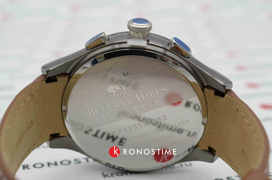 Часы Beverly Hills Polo Club BP3251X.092 — мужские, кожаный