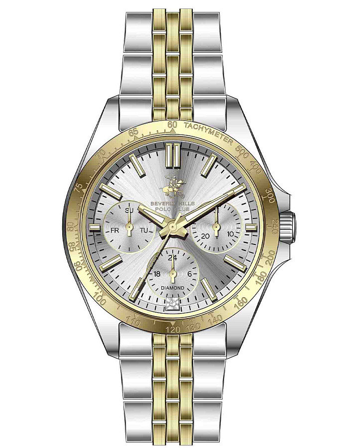 Часы Beverly Hills Polo Club BP3771C.230 — женские, серебристый