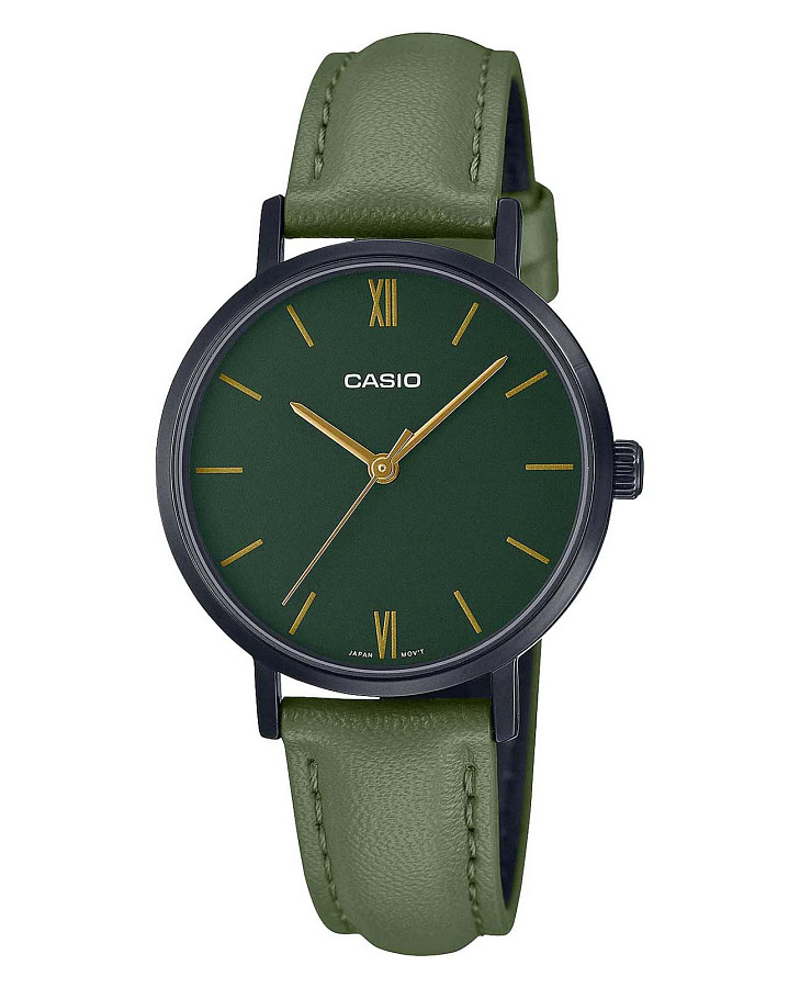 Часы Casio Collection LTP-VT02BL-3A — женские, зеленый