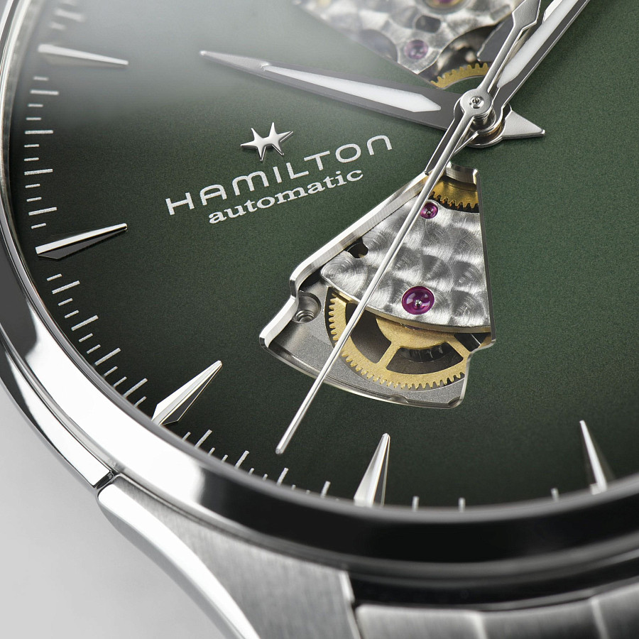 Часы Hamilton Jazzmaster Open Heart Auto H32675160 — механические, сталь металл