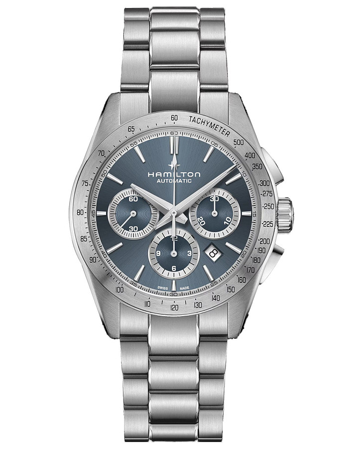 Часы Hamilton Jazzmaster Performer Auto Chrono H36656140 — мужские, голубой