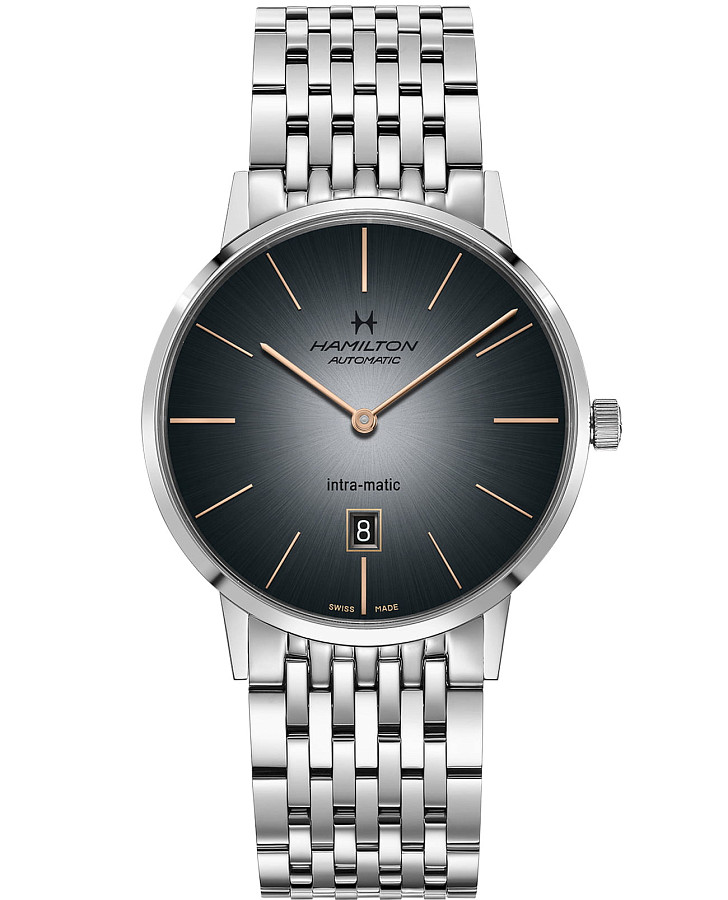 Часы Hamilton American Classic Intra-Matic Auto H38755181 — мужские, синий