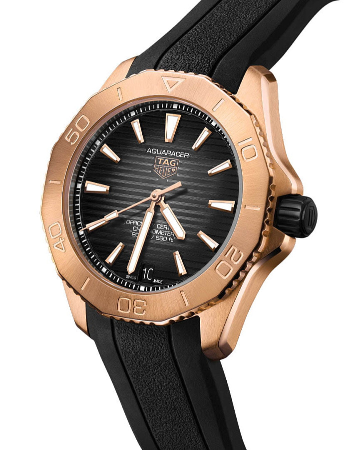 Часы TAG Heuer Aquaracer Professional 200 WBP5150.FT6199 — механические, сталь металл золото