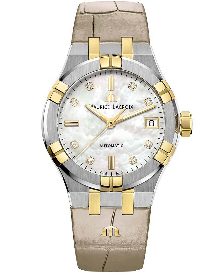 Часы Maurice Lacroix Aikon Automatic AI6006-PVY11-170-1 — женские, перламутровый