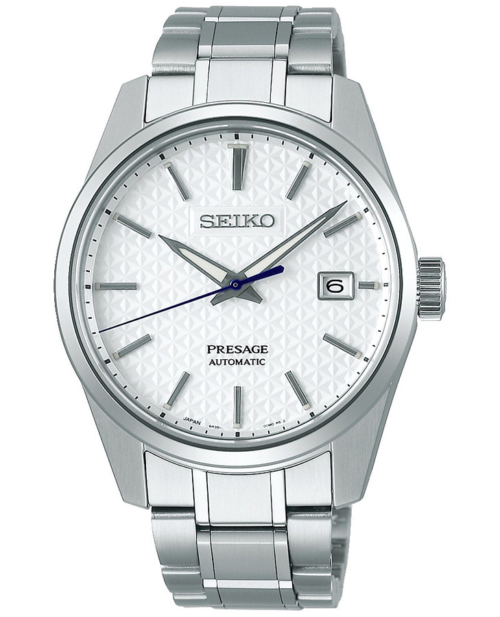 Часы Seiko Presage Sharp Edged Series SPB165 — мужские, белый