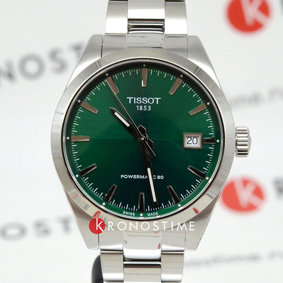 Часы Tissot Gentleman Powermatic 80 Silicium T165.807.11.091.00 — Швейцария, механические