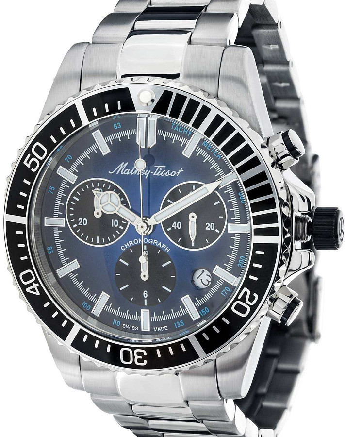 Часы Mathey-Tissot Mathy H908CHABU — кварцевые, металл сталь