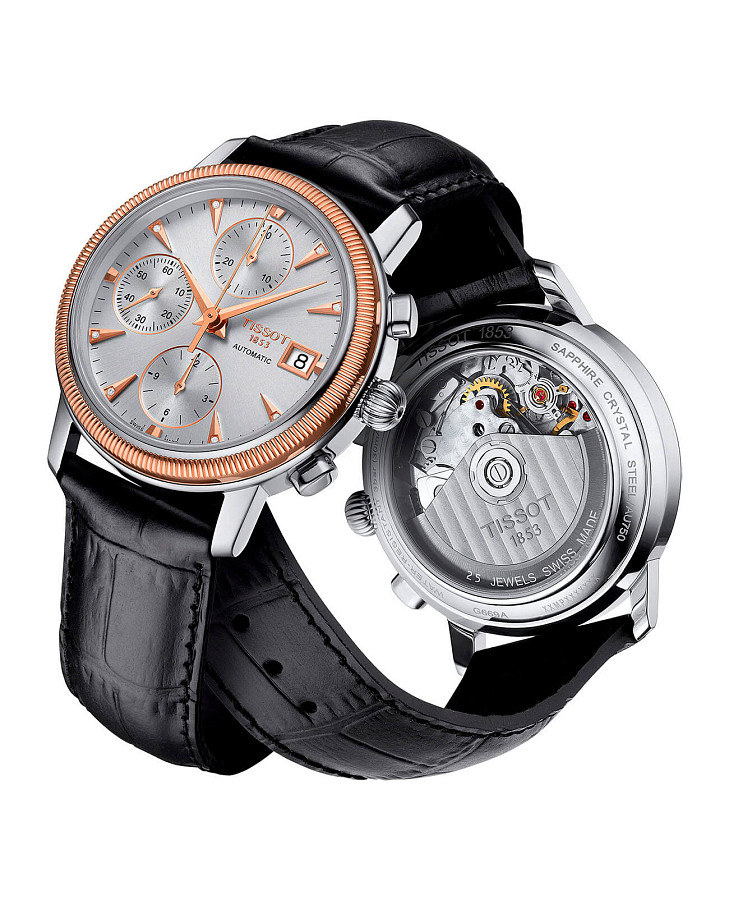 Часы Tissot Bridgeport Automat 18K Gold T921.427.46.036.00 — механические, сталь металл