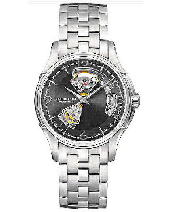 Часы Hamilton Jazzmaster Open Heart Auto H32565185 — мужские, серый