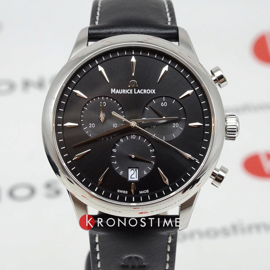 Часы Maurice Lacroix 1975 Quartz Chronograph 40mm 751038-SS001-330-2 — Швейцария, кварцевые