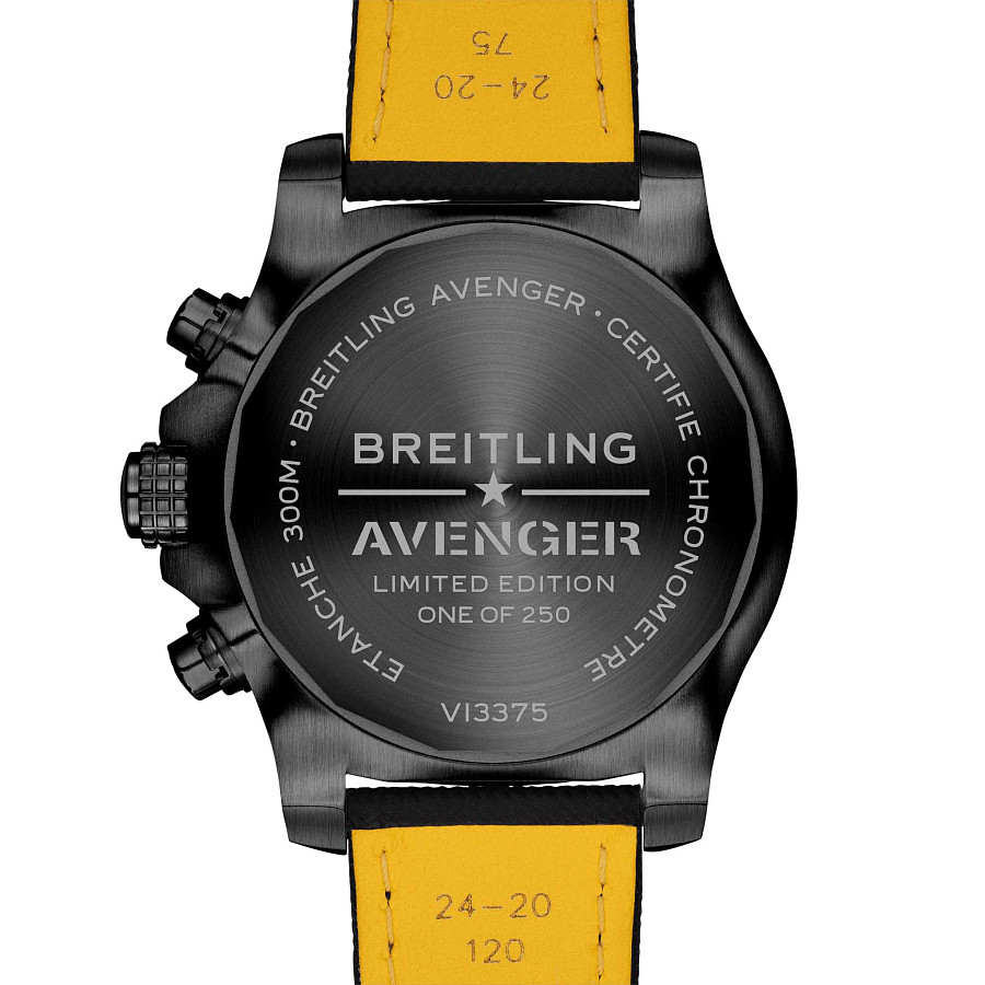 Часы Breitling Super Avenger Chronograph 48 Night Mission V133751A1L1X1 — кожаный, мужские