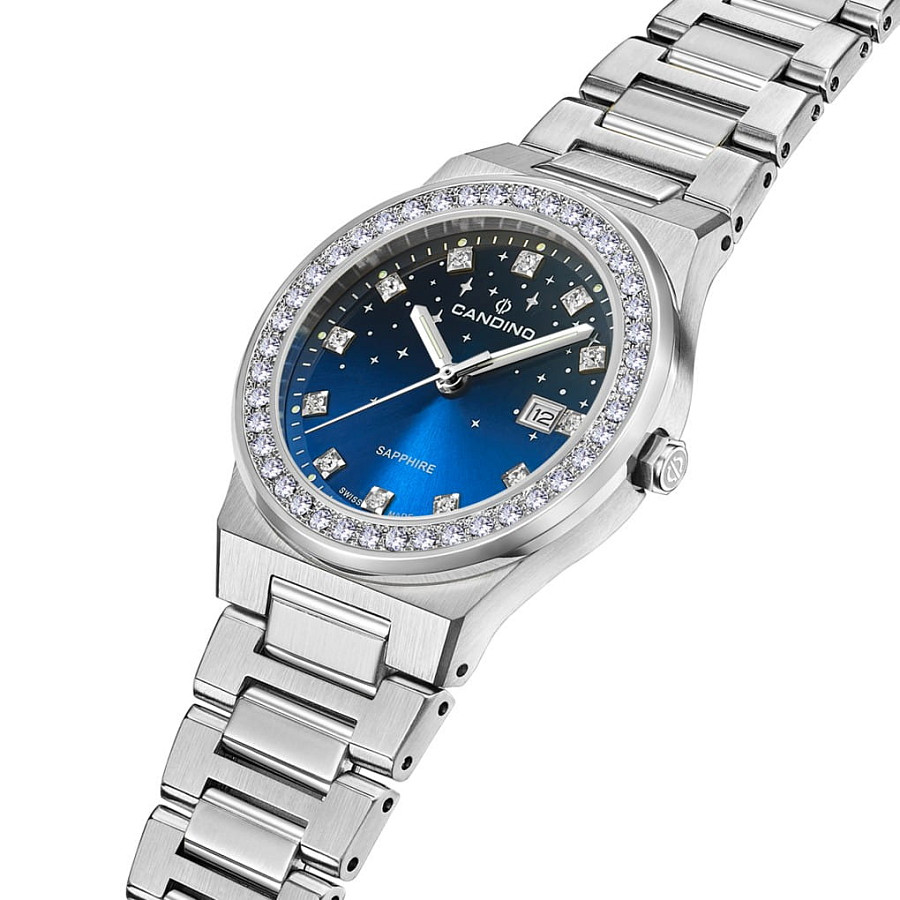 Часы Candino Lady Elegance Sparkling Date C4749/3 — сталь, Швейцария