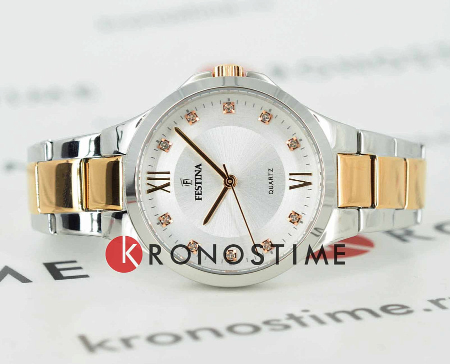 Часы Festina Mademoiselle F20612/1 — кварцевые, металл сталь