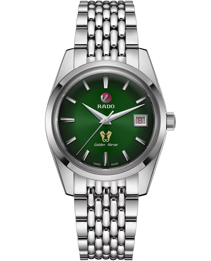 Часы Rado Golden Horse R33930313 — мужские, зеленый
