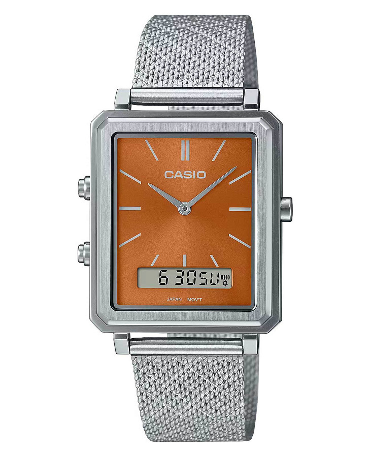 Часы Casio Collection MTP-B205M-5E — мужские, оранжевый