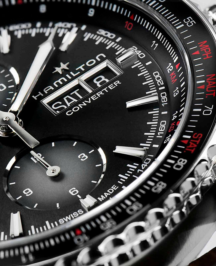 Часы Hamilton Khaki Aviation Converter H76726530 — сталь, Швейцария