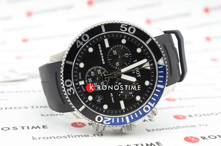 Часы Tissot Seastar 1000 Chronograph T120.417.17.051.02 — кварцевые, Швейцария, мужские