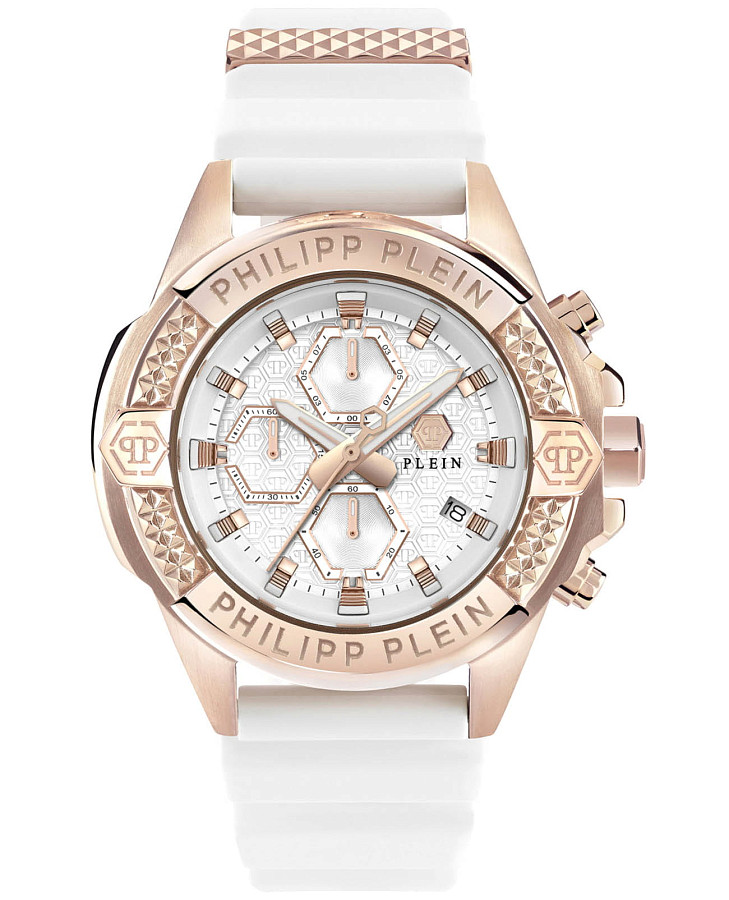 Часы Philipp Plein The $kull Chrono PWWFA0325 — мужские, белый