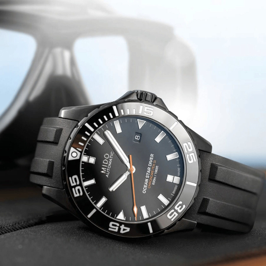 Часы Mido Ocean Star Diver 600 M026.608.37.051.00 — мужские, каучук
