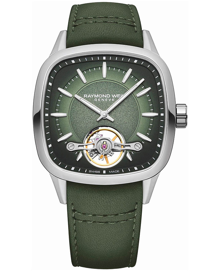 Часы Raymond Weil Freelancer 2790-STC-52051 — мужские, зеленый