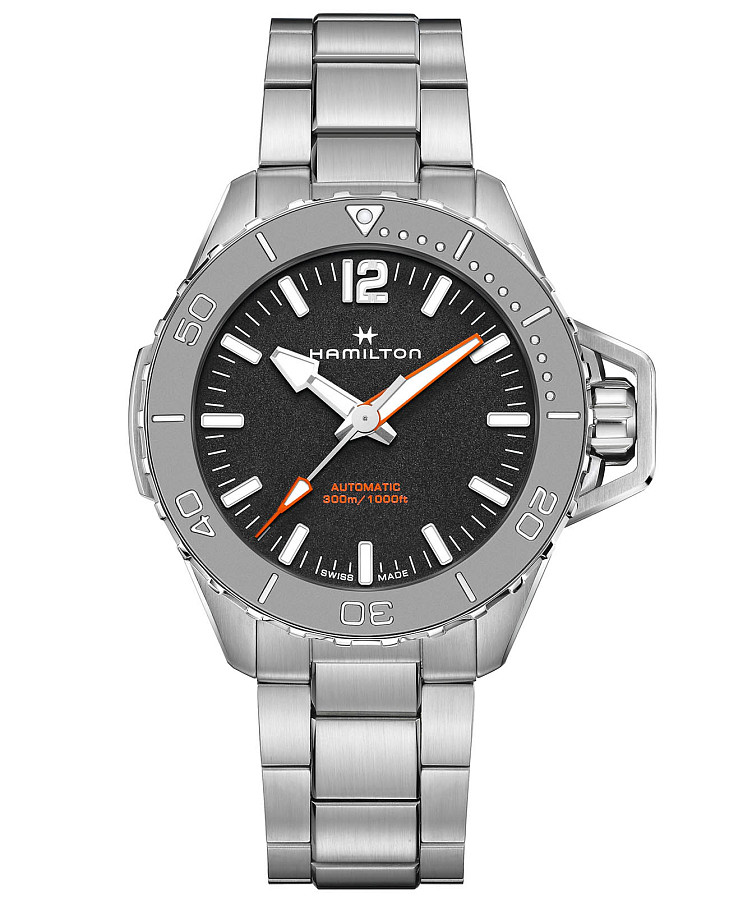Часы Hamilton Khaki Navy Frogman Auto H77815130 — мужские, черный