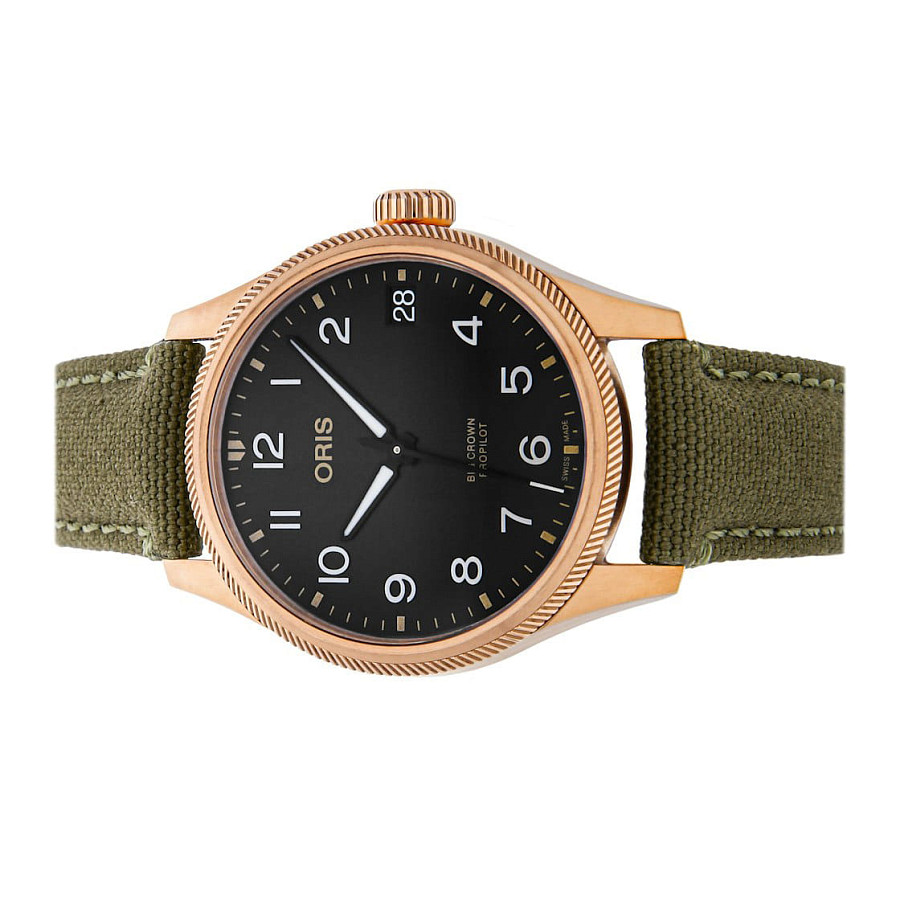 Часы Oris Propilot Big Crown Propilot Big Date 01 751 7761 3164-07 3 2003BRLC — механические, бронза сталь
