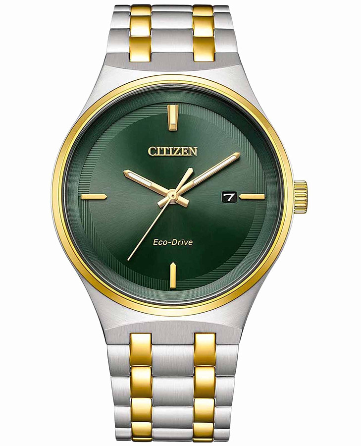 Часы Citizen Eco-Drive Axiom BM7654-57X — мужские, зеленый