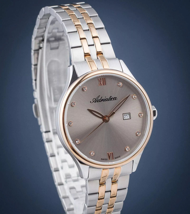 Часы Adriatica A3547.R187Q — женские, двухцветный