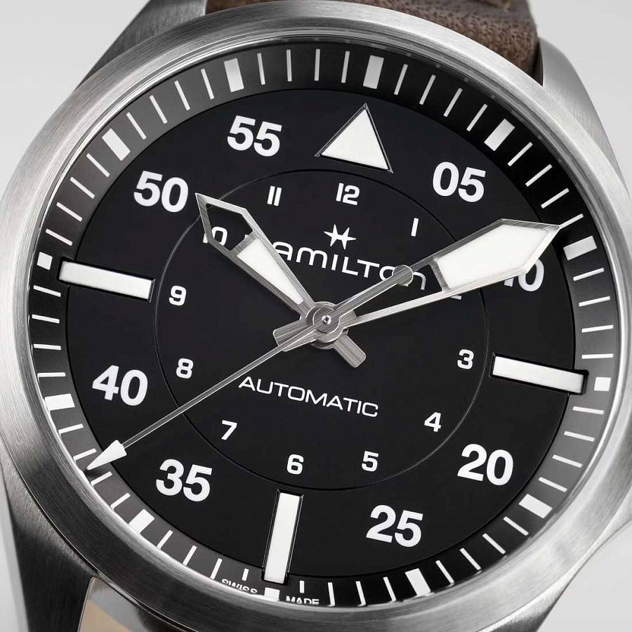 Часы Hamilton Khaki Aviation Pilot Auto H76305530 — механические, Швейцария, мужские