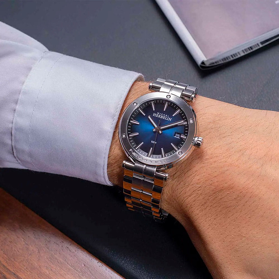 Часы Herbelin Newport 12288B15 — нержавеющая сталь, мужские