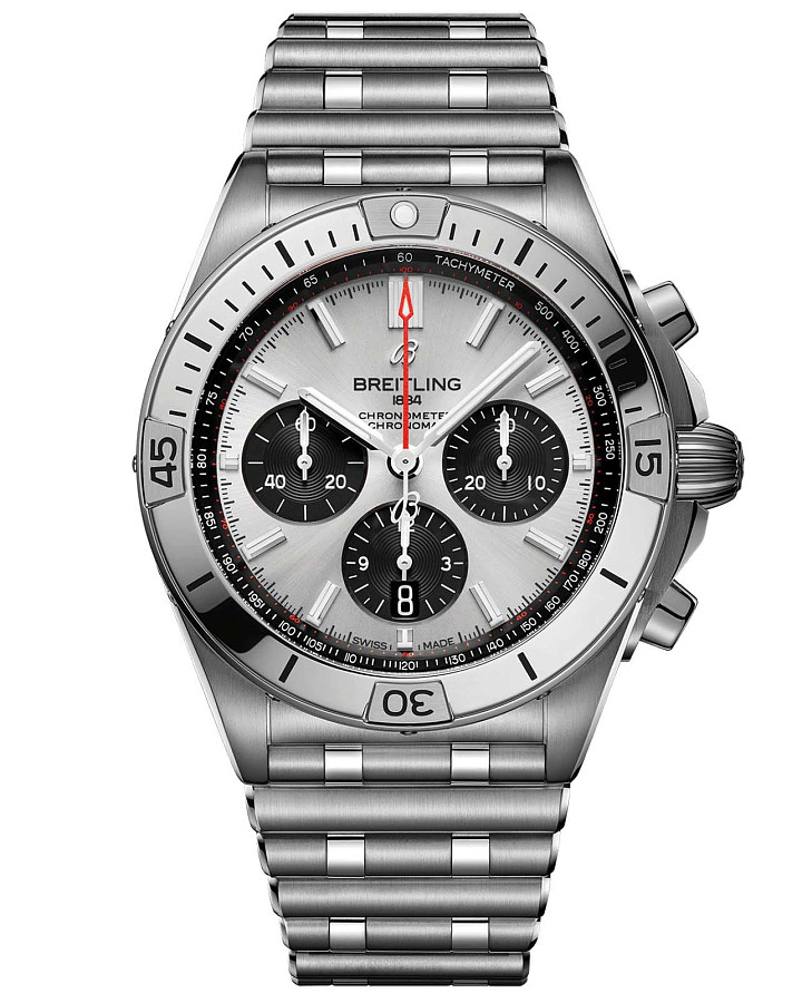 Часы Breitling Chronomat B01 42 AB0134101G1A1 — мужские, серебристый
