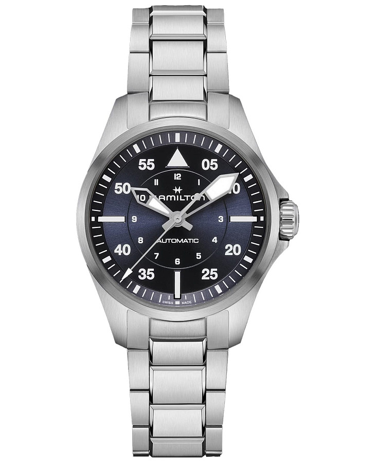 Часы Hamilton Khaki Aviation Pilot Auto H76215140 — мужские, синий