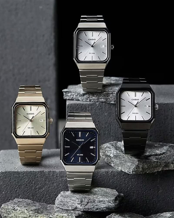Часы Casio Collection MTP-B185D-7A — кварцевые, сталь металл